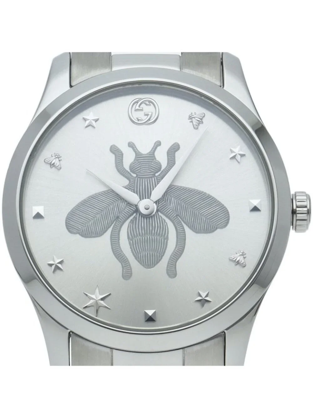 Gucci G-timeless Watch 126.4 Silver Polished
